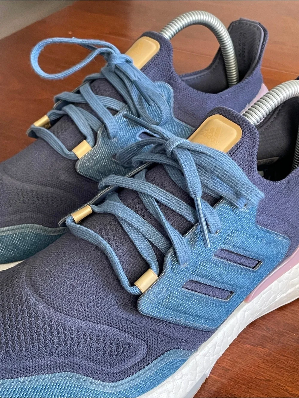 Adidas Mens Size 9 Ultraboost 22 ART GX9157 Blue Athletic Running Shoes